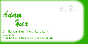 adam hux business card